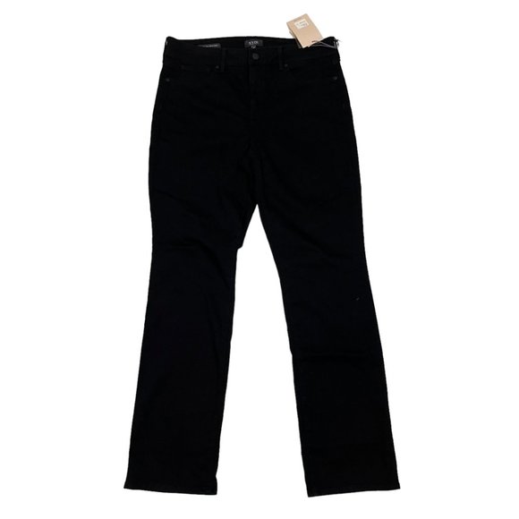 NYDJ Denim - NYDJ black Marilyn straight jeans Women's NWT size 12